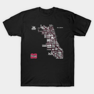 The Michael Jordan (Chicago) Map T-Shirt